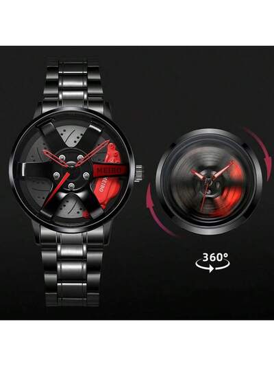 Men’s 3D Car Wheel Watch