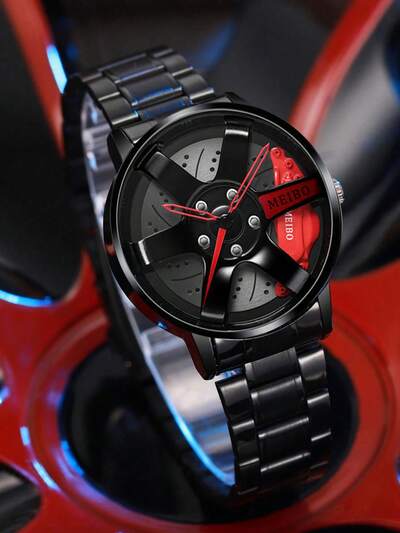 Men’s 3D Car Wheel Watch